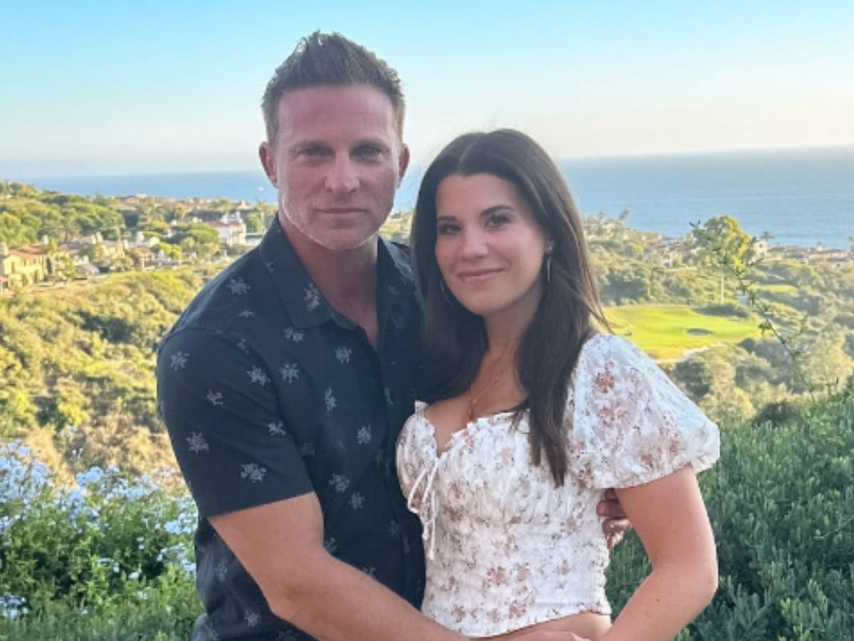 Steve Burton with his wife Michelle Lundstrom. (Image via Instagram/@themoneymichelle)